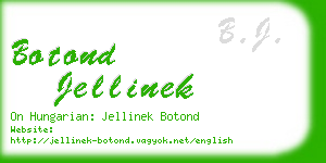 botond jellinek business card